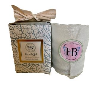 HB Health Beauty Botanicals Soy Candle Fleurde de Sel Luxury Fragrance